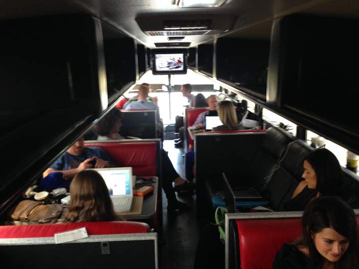 Ontario election: NDP bus offers a strange ride for reporters - Toronto ...
