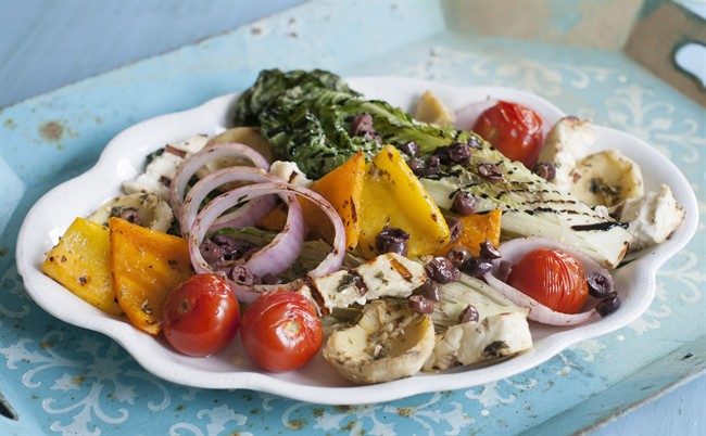 Grilling halloumi offer fresh take on Greek salad
