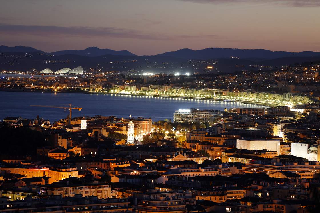View of the 'Baie des Anges' on July 29, 2013 in Nice, southeastern France. AFP PHOTO / VALERY HACHE (Photo credit should read VALERY HACHE/AFP/Getty Images)