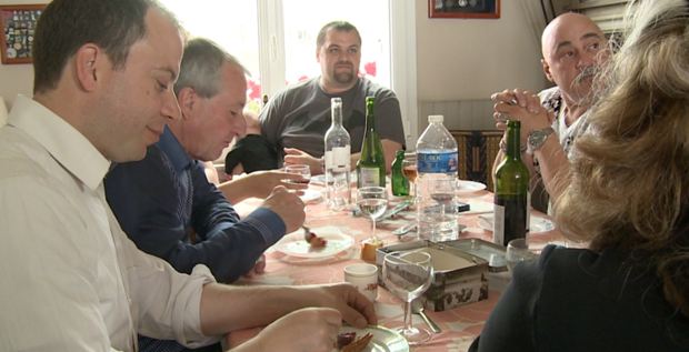 Lunch at the Hoffer house with fellow Canadians Stephanie and Jeremy Leblanc.