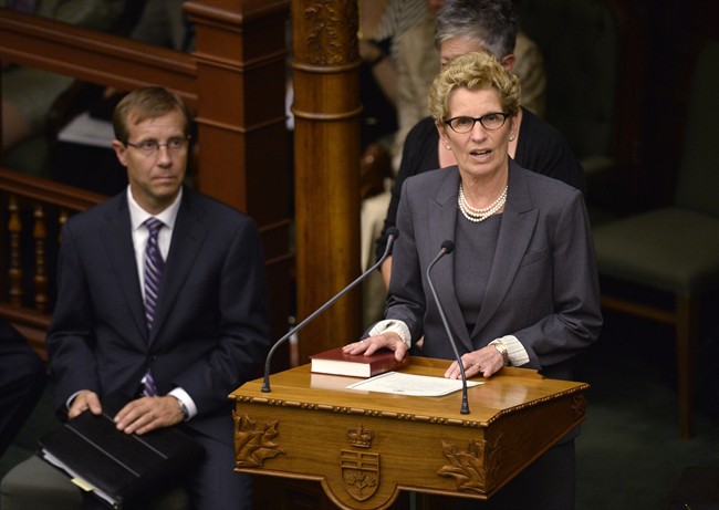 Kathleen Wynne is sworn in as the 25th premier of Ontario at Queen's Park in Toronto on Tuesday, June 24, 2014.