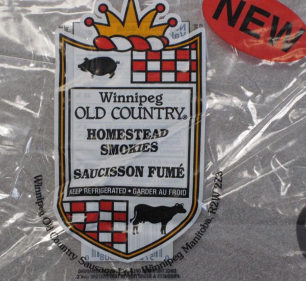 Winnipeg Old Country Sausage products are being recalled. June 8, 2014 .