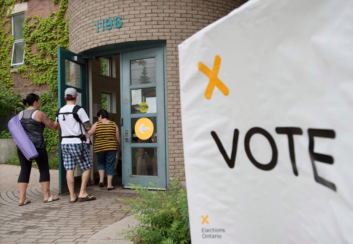 Voters in Ontario go to the polls on June 7 in the 2018 provincial election (file photo).