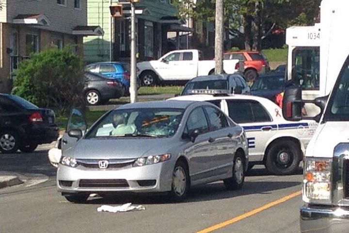 A woman was taken to hospital with serious injuries Tuesday after being hit by a vehicle in Halifax.