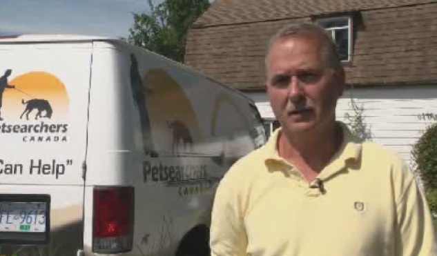 Al MacLellan with Pet Searchers is seen here in this file photo.