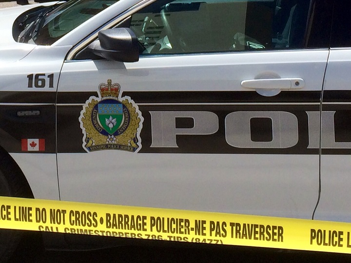 Winnipeg Police cruiser car crime scene