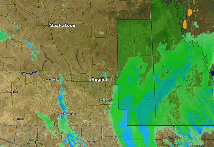 Environment Canada has issued a rainfall warning in southeast Saskatchewan.