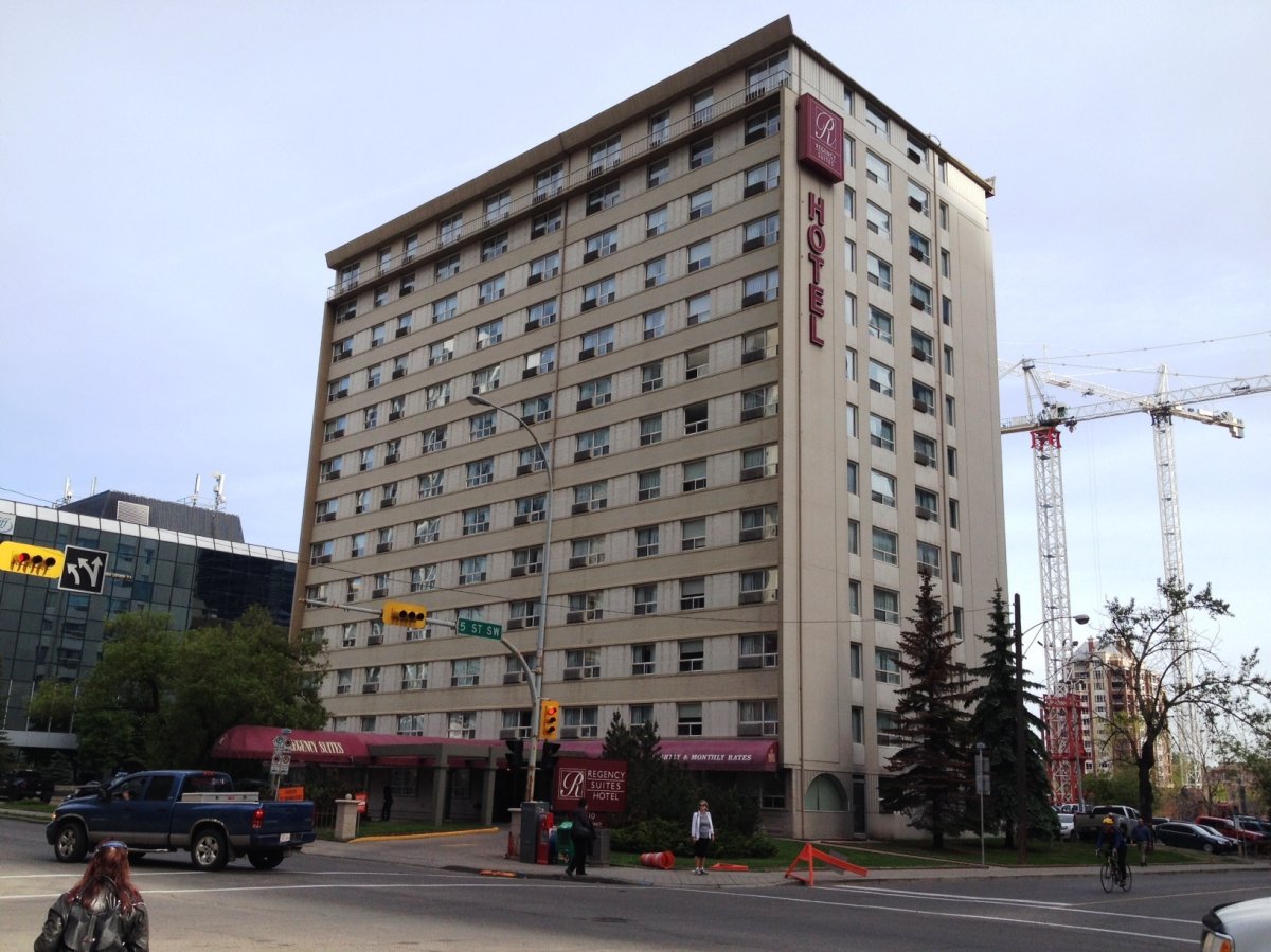 The Regency Suites Hotel, located in the 600 block of 4th Avenue S.W.