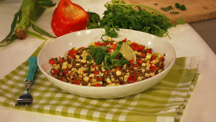 A tasty summer lentil salad was featured in Food for Thought.