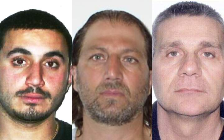 According to RCMP, 23-year-old Hussein Abdallah, 49-year-old Giovanni Gerbasi and 50-year-old Patrizio Silvano are wanted in connection to organized crime in Quebec.