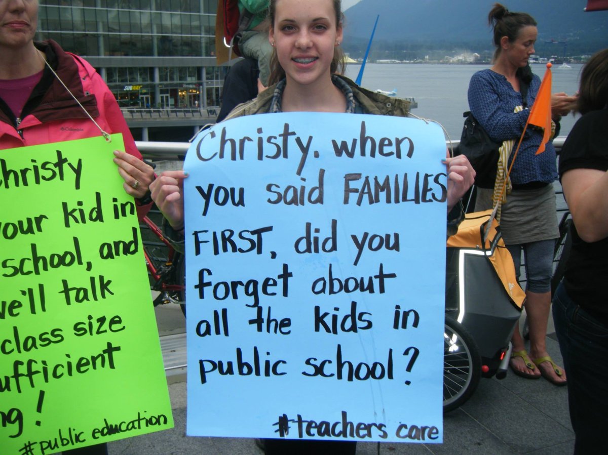 Thousands attend rally in downtown Vancouver to support teachers ...
