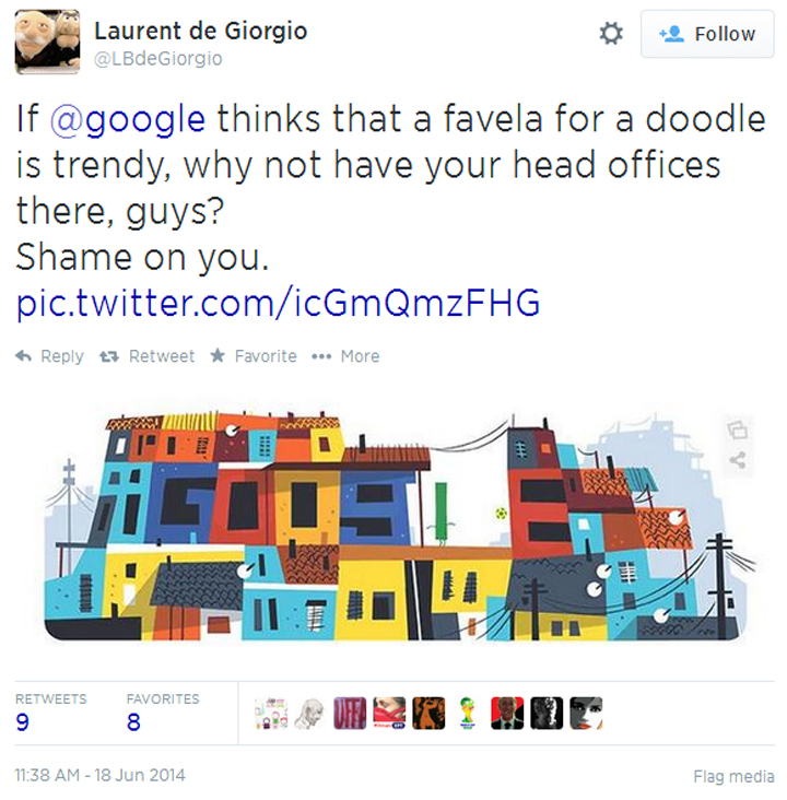 Google’s Brazilian favela doodle garners controversy online - image