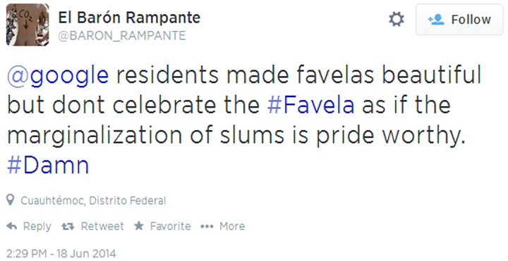 Google’s Brazilian favela doodle garners controversy online - image