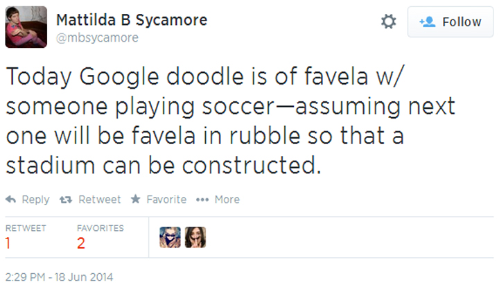 Google’s Brazilian favela doodle garners controversy online - image