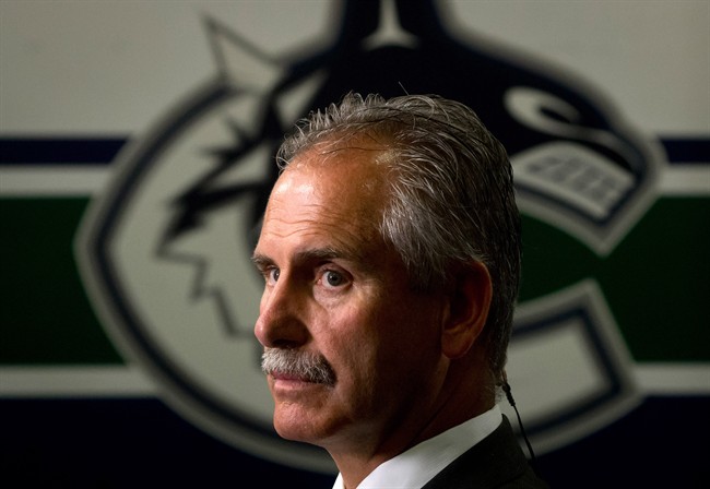 Vancouver Canucks head coach Willie Desjardins had a few choice words for his players during a Feb. 6 practice session.
