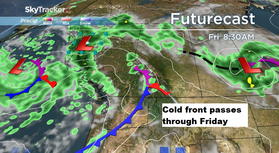 Okanagan Forecast: Cloud with Sun in the Mix for Friday…with a Slight Chance of Showers - image