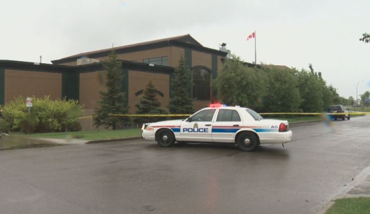 Police were called to the area of 174 Street and Stony Plain Road around 1:45 p.m. Wednesday, June 4, 2014. A woman's body was found in a storage shed. June 4, 2014.