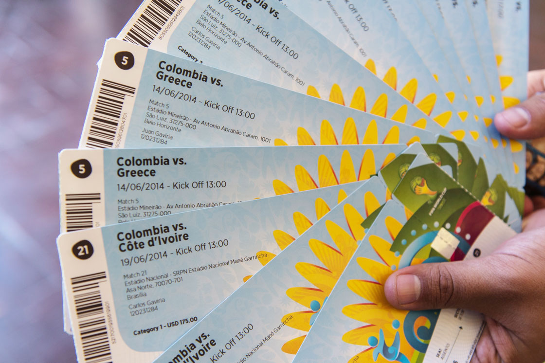 Less than 24 hours to go before the start of the 2014 World Cup, a few tickets remain unsold.