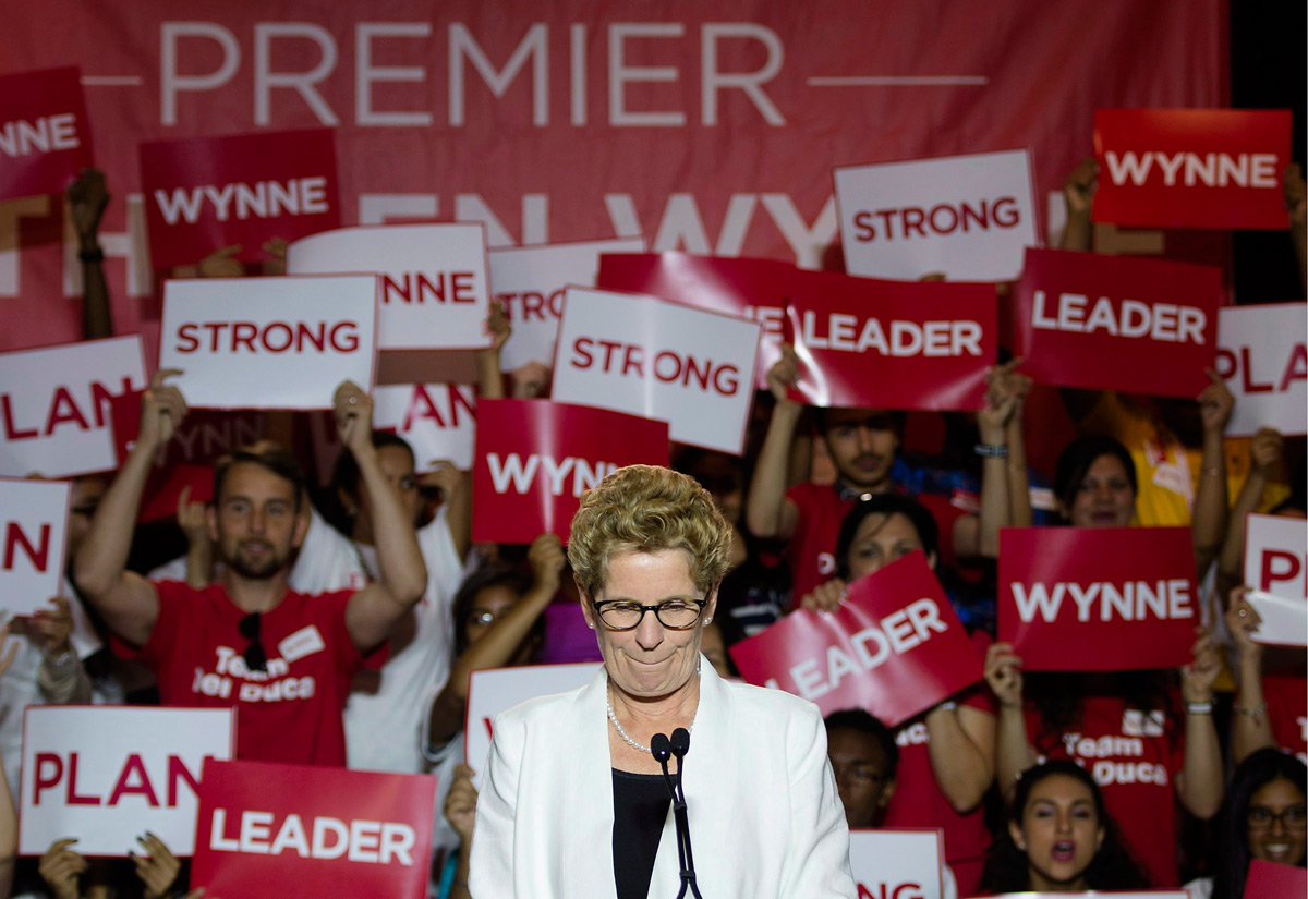 Kathleen Wynne, Liberals win a majority government in Ontario