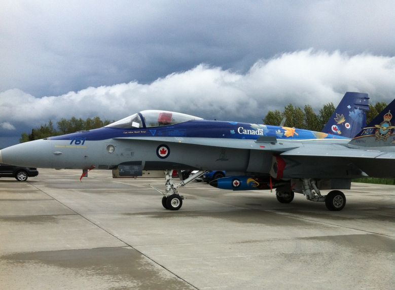 A CF-18 seen here at the Hometown Heroes Air Show in Whitecourt, July 24, 2014.
