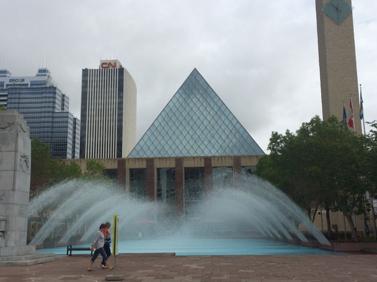 Churchill Square in downtown Edmonton.