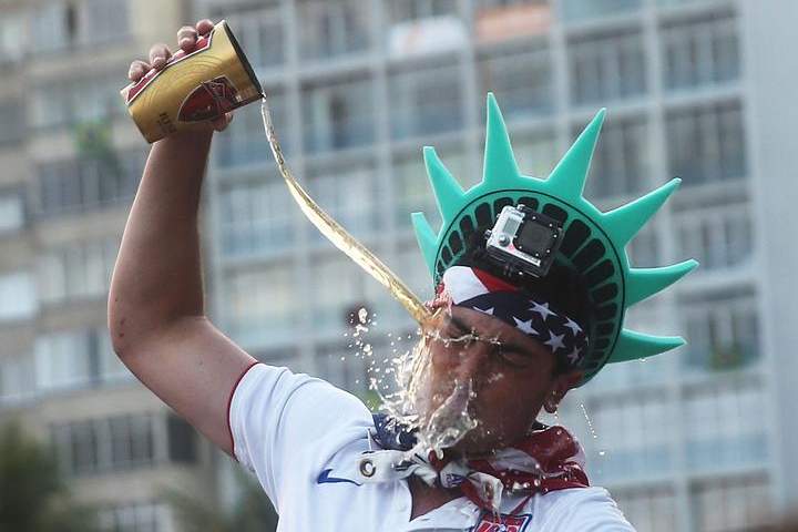 World Cup Fans Gather To Watch Matches In Rio