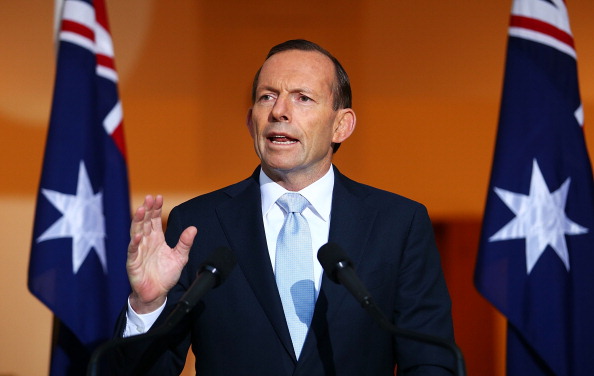 Australian Prime Minister Tony Abbott addresses the media during a press conference at Parliament House on July 18, 2014 in Canberra, Australia. 27 Australians were on board the Malaysia Airlines flight MH17 which was reportedly shot down over Eastern Ukraine. Reports that a surface-to-air missile brought the Boeing 777 down remain unconfirmed.  (Photo by Mark Nolan/Getty Images).