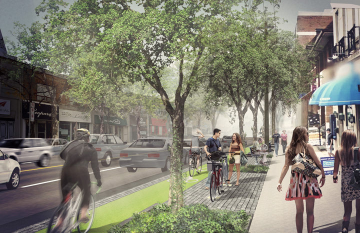 An artist's rendering of what Eglinton Avenue could look like with the proposed Eglinton Connects development.