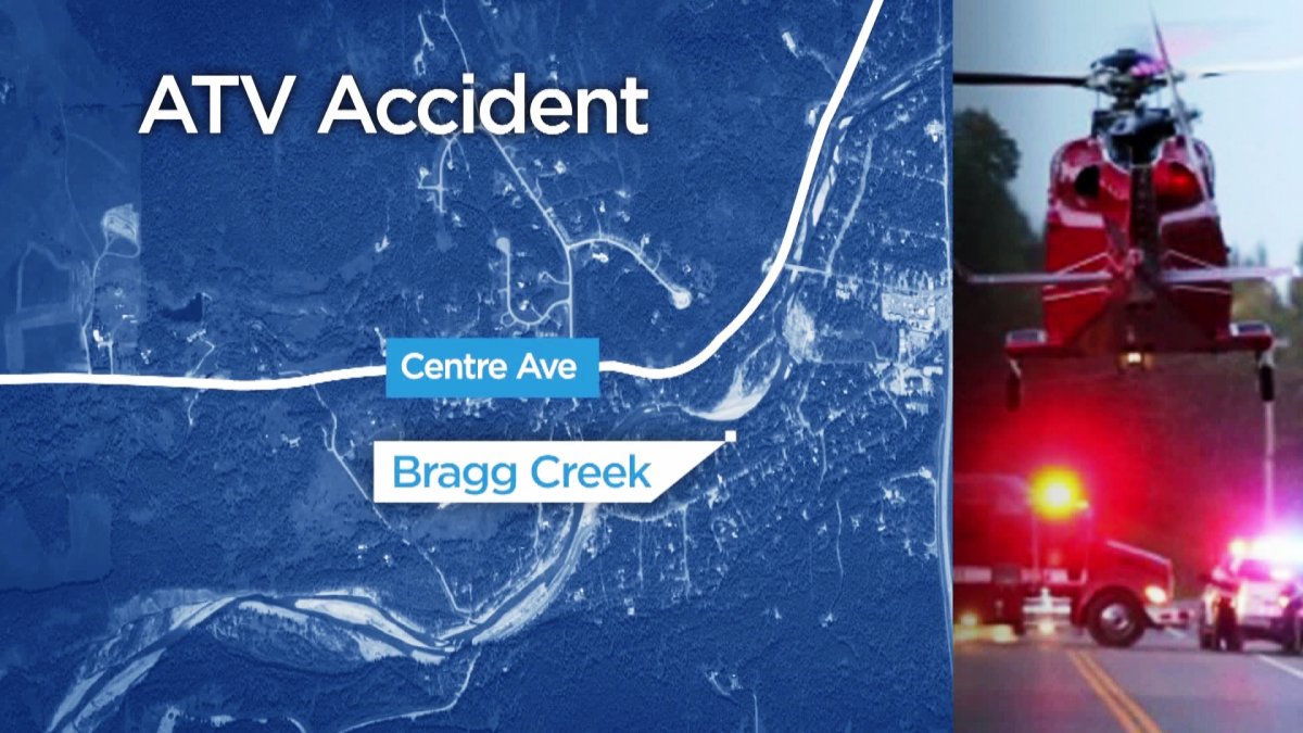 A 25-year-old man had to be rushed to hospital after rolling his ATV in Bragg Creek on Canada Day.