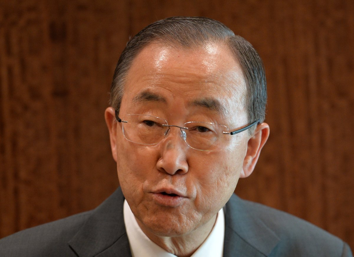 Ban Ki-moon said he was saddened by the deaths and condemned the attack against U.N. personnel in a statement issued Saturday.