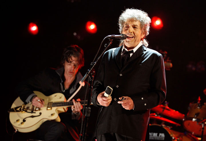Bob Dylan, pictured in 2012.