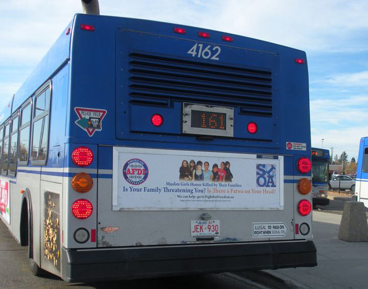 Edmonton honour killing bus ad