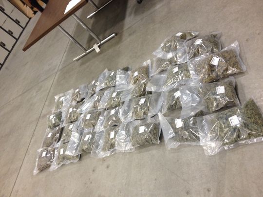 Drugs seized from a vehicle in southwest Calgary.