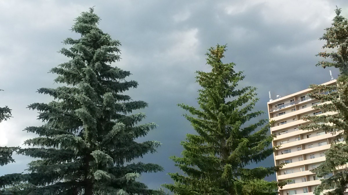 A storm rolls into Calgary on July 6.