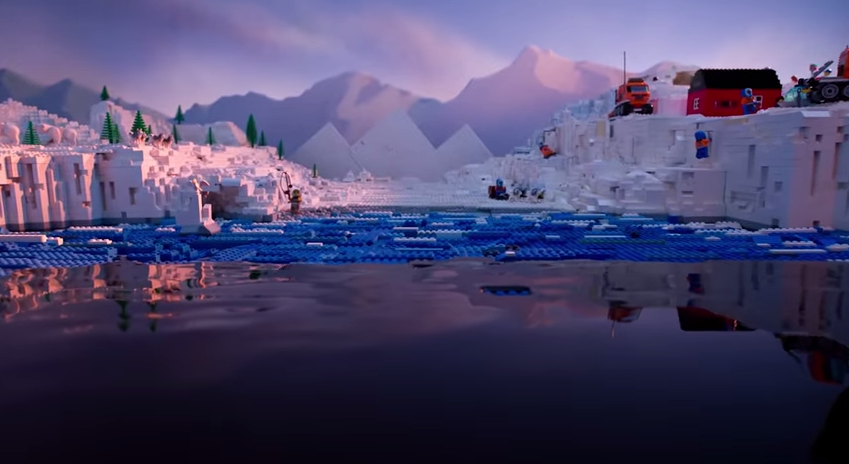 A screenshot from Greenpeace's new ad, which criticizes LEGO for its partnership with Shell. 