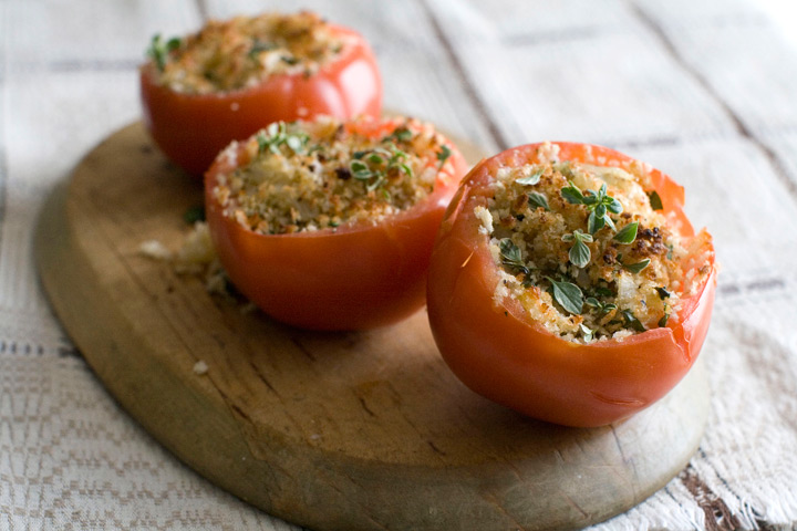 Recipe for cheese stuffed tomatoes