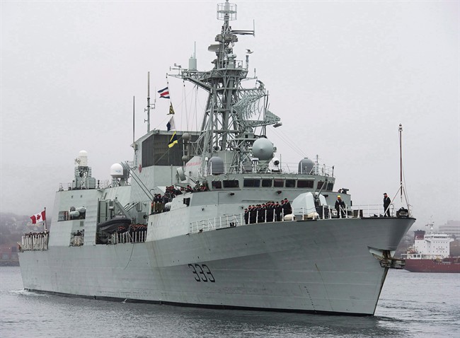 HMCS Toronto is pictured in Halifax on Jan.14, 2013. 