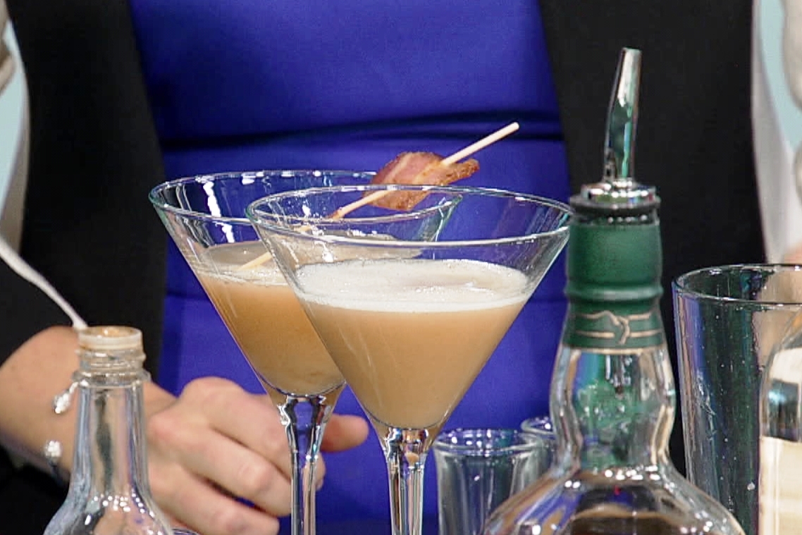 A Cowboy’s Breakfast, the signature Stampede drink from Bar C Restaurant and Lounge.