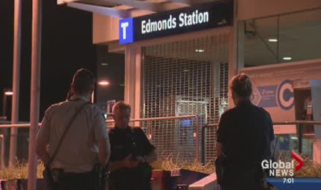 The suspect was arrested at Edmonds Station.