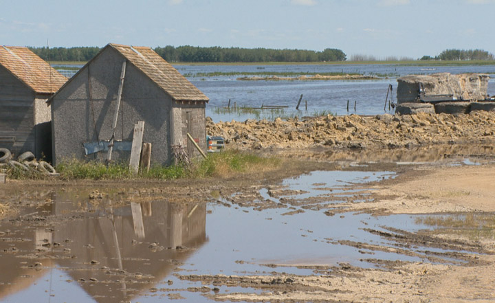 Flooding in many areas of central Saskatchewan has damaged farmland and dampened hopes for a record crop.