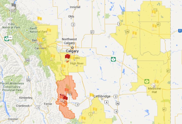 Fire restrictions in place in southwest Alberta.