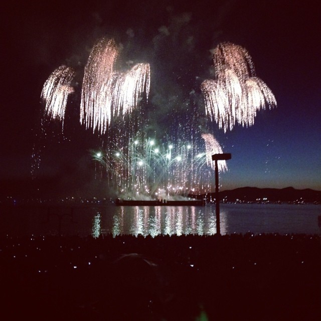 Fireworks display at English Bay in Vancouver on Saturday, July 26, 2014. 
