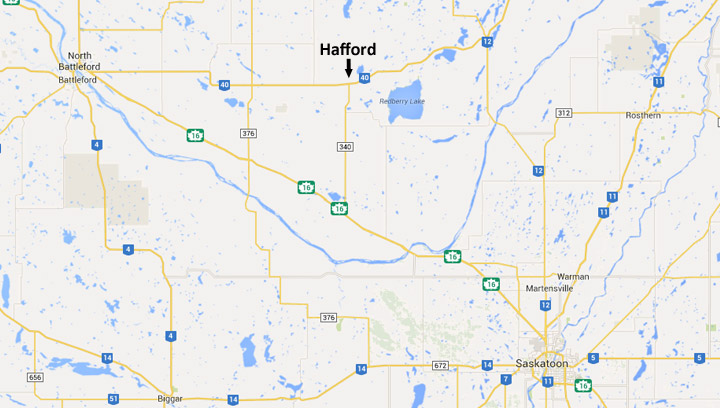 A man has been killed after being struck by an SUV while walking on Highway 40 west of Hafford, Sask.