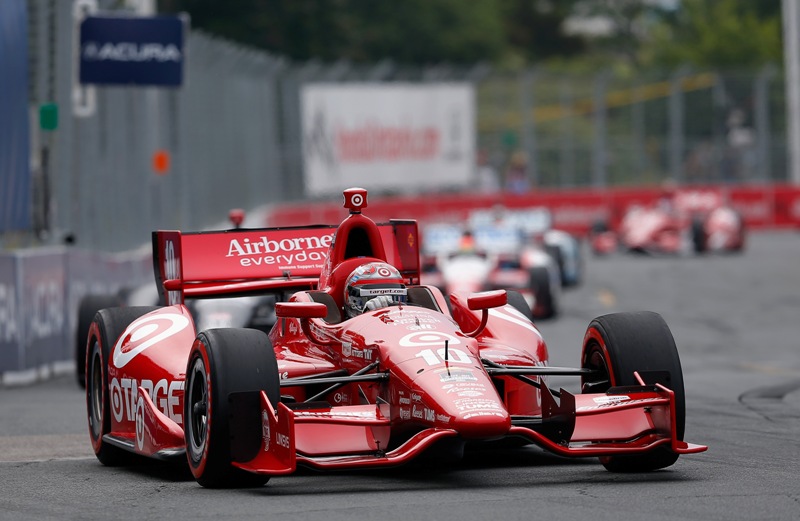Tony Kanaan of Brazil, drives the #10 Target Chip Ganassi Racing Dallara Chevrolet during the Verizon IndyCar Series Honda Indy Toronto Race 1 on the Streets of Toronto on July 20, 2014 in Toronto, Canada.
