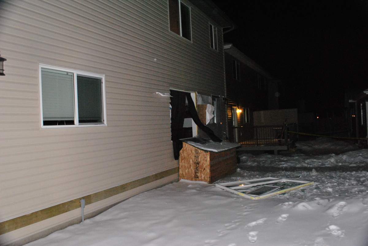 Airdrie emergency crews rushed to a home on Kings Heights Road S.E. on Friday, January, 31st after reports of an explosion.