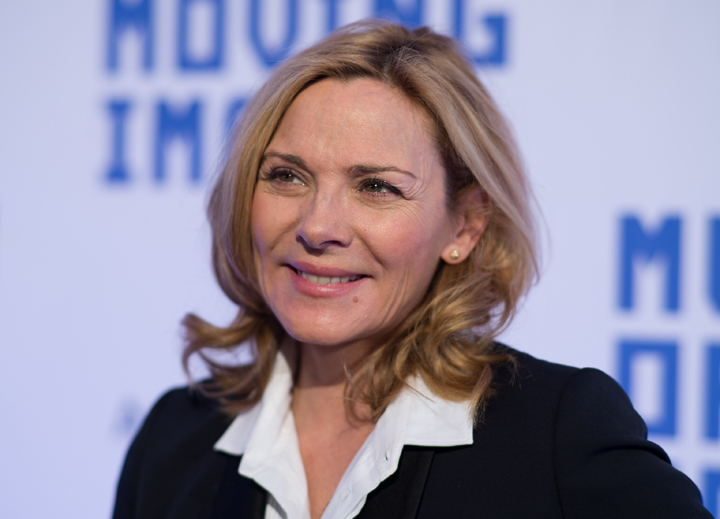 Kim Cattrall attends an event on April 9, 2014 in New York City.  
