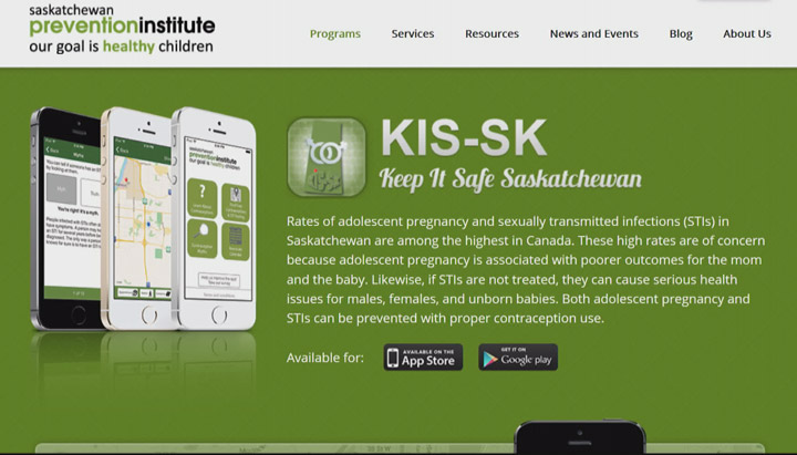 To help young adults in Saskatchewan make healthy choices and informed decisions regarding their personal reproductive health, a prevention institute has created an app.