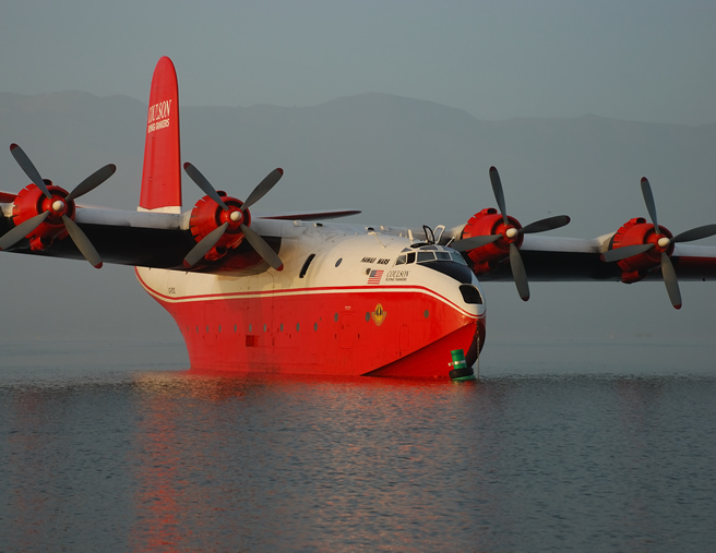 Martin Mars water bomber deployed to its first fire east of Nelson - image