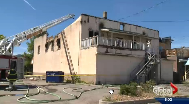 WATCH: Two Buildings Badly Damaged In Downtown Merritt Fire | Globalnews.ca