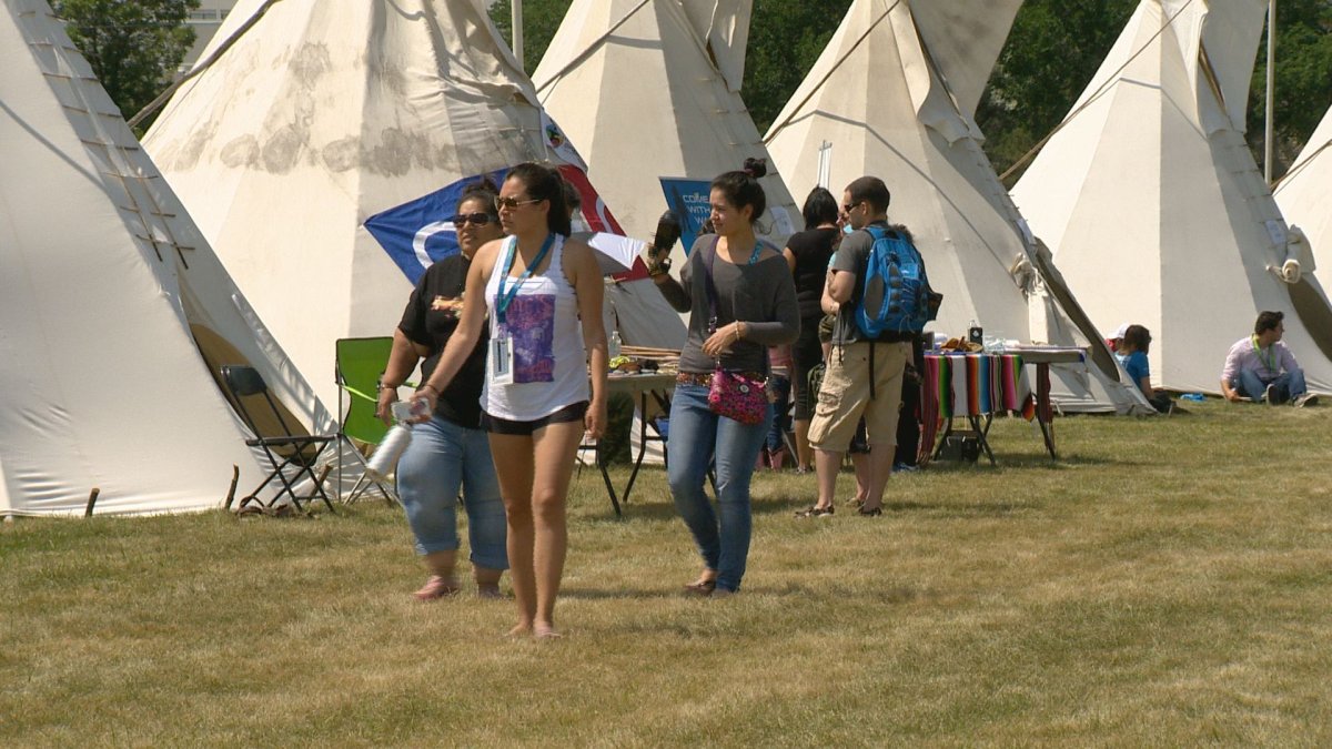 Pictured is the NAIG Cultural Village, which was located beside the First Nations University of Canada, from when Regina hosted NAIG in 2014.